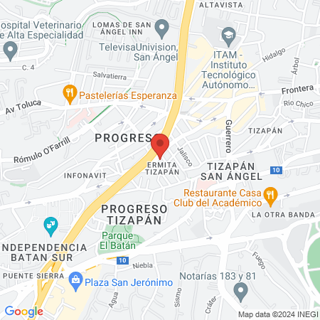 Maquillistas Y Estilistas Al Rescate, San Angel map