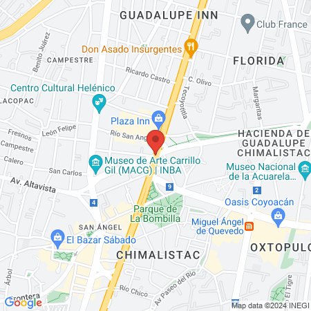 Psiquiatría San Ángel map