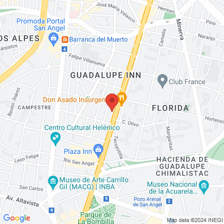 Esp En Serv Esteticos Sc map