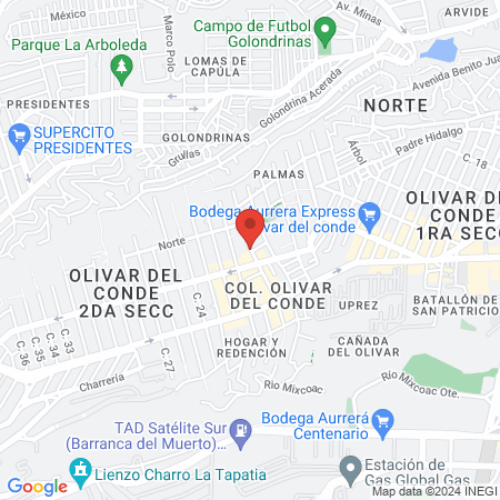 Consultorio dental olivar map