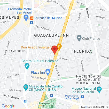 Dra. Gabriela Estrada, Médico general map