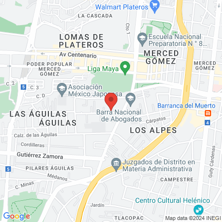 Skingroup Las Águilas - Dermatólogos en CDMX map