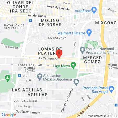 Galvan Rodriguez Jorge Antonio Dr map