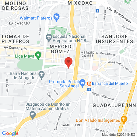 Odont. Ana Andrea Santos Jiménez map