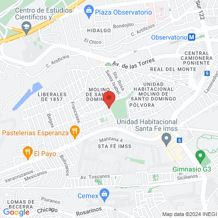 Uñas luna y spa map