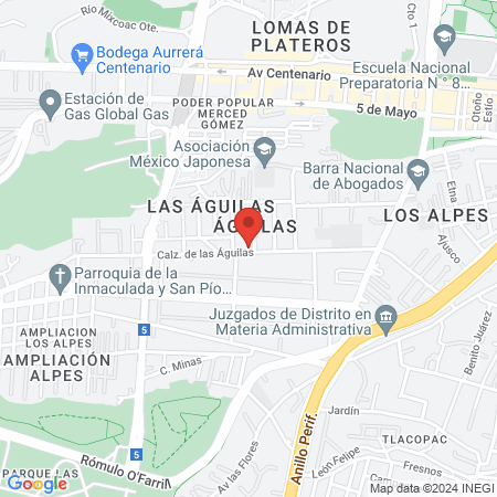 Ler Estilistas (Las Aguilas) map