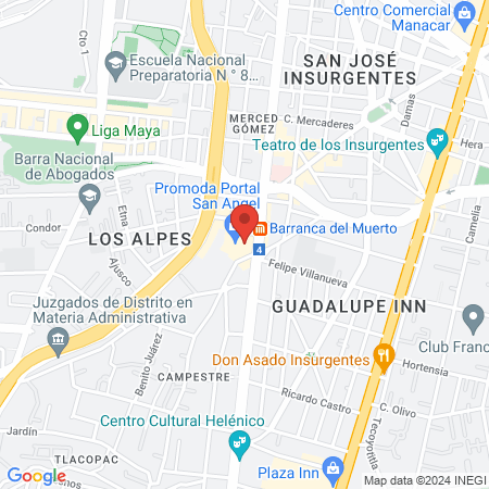 Uñas Finas Portal San Ángel map