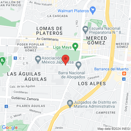 Campaña de Prevención e Informarción Médica PREVITA S.A. de C.V. map