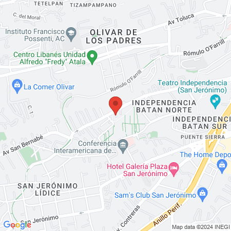 Dr. Kuechler Reumatólogo, Internista. map