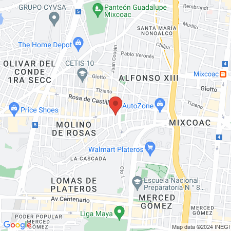 PEDIATRA DR. ERNESTO HERNÁNDEZ map