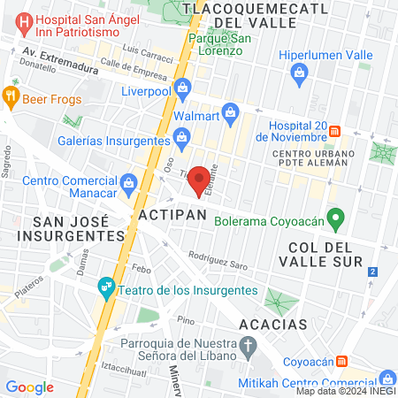 Barbería el holandés Eje 8 map