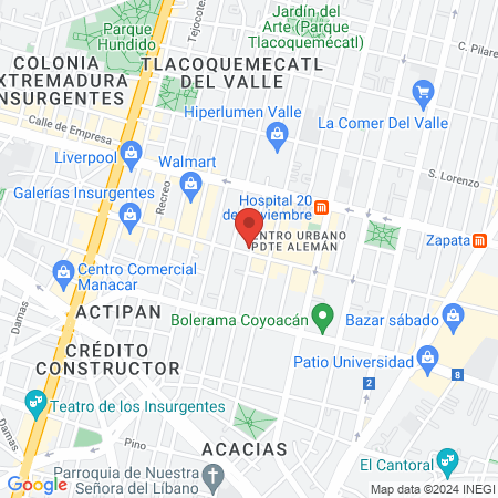 Barbería John Hawkins map