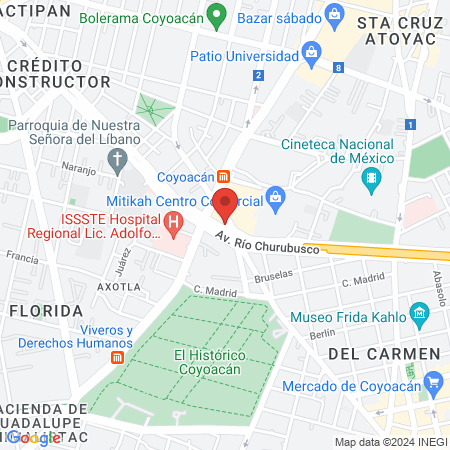 DR. ALEJANDRIO SAAVENDRA BERRON map