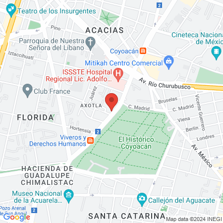 Saucedo Molina Jorge Gustavo Dr map