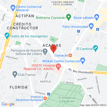 Hospital De La Columna map