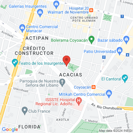 Dra. Marisol Cervantes map