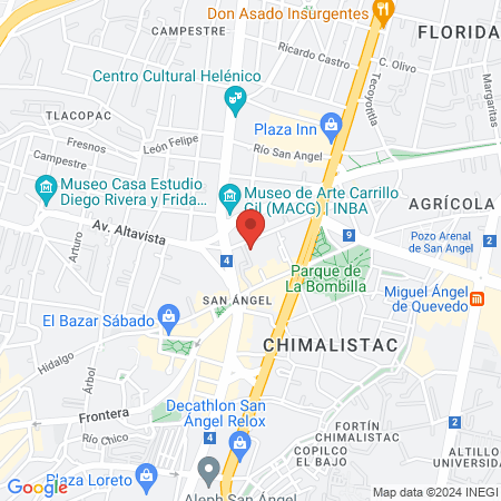 Derechos Reservados Ciryderm Aesthetics SA de CV map