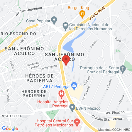 Clinica Salud Respiratoria MX - Neumólogo en Pedregal map