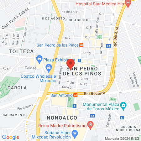 Dra. Miriam Odeth Chávez López, Médico general map