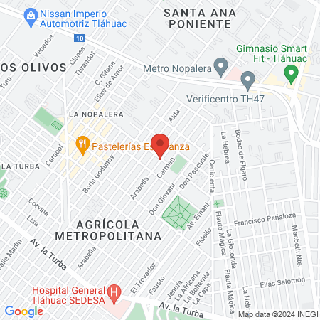 Salón y Barbería Xandrew map