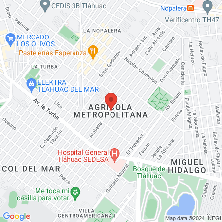 Dr. Eliuth Zamora map