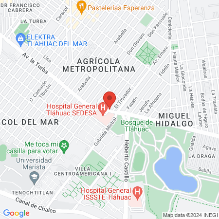 Unidad Materno Fetal map