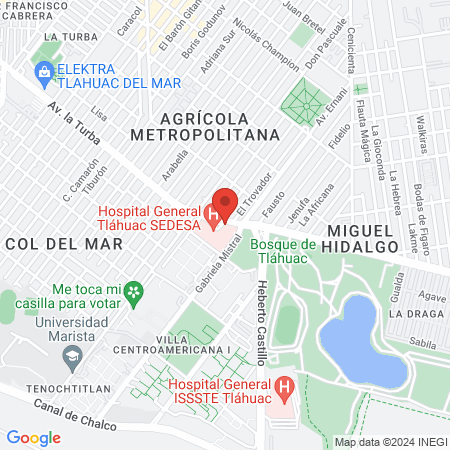 Dra. Mary Lol Ve Mendoza Medina, Urólogo map