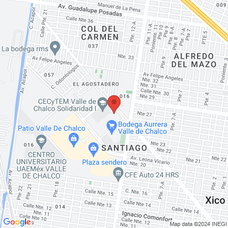ISSEMYM Hospital Regional Valle de Chalco map