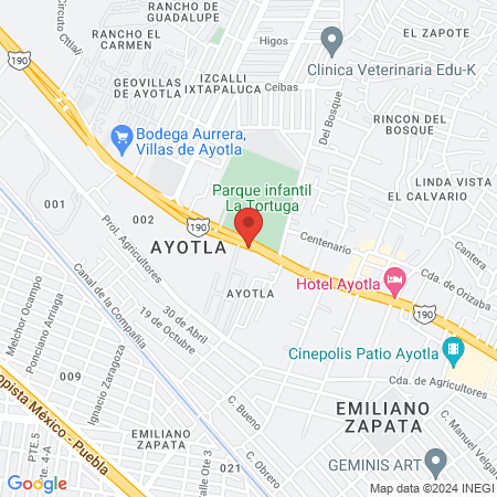 Consultorio fisioterapia A Dos Manos map