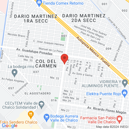 CLÍNICA VETERINARIA Y ACUARIO "NORBAC" map