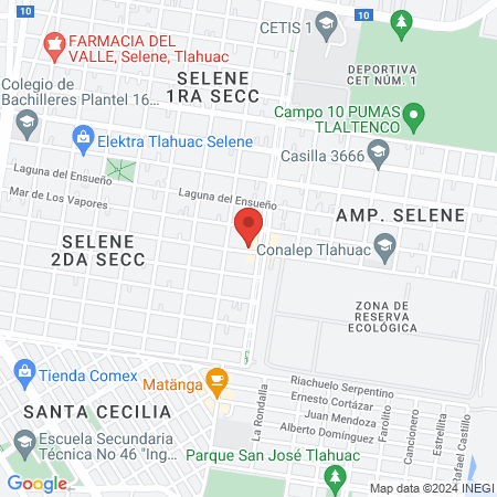 Consultorio ginecólogico Selene map