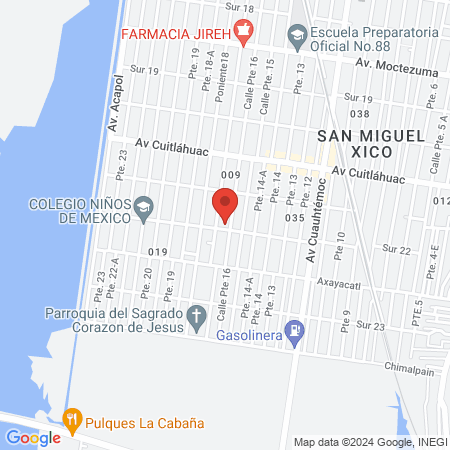 CREF XICO, Centro de rehabilitación física. map