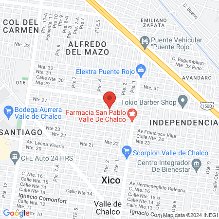 Bellcos Valle de Chalco map