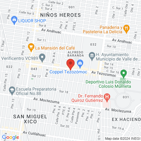 Consultorio dental RIOS SERVICIOS DENTALES (Mi dentista, Clínica dental Valle de Chalco) map