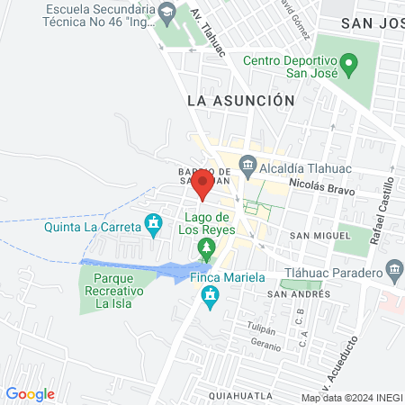 Barbería tlahuac map