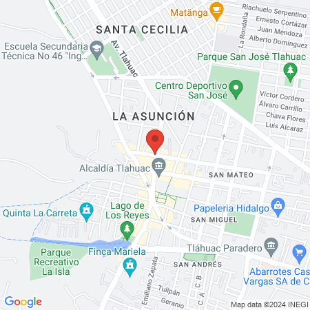 VETERINARIA Tláhuac map