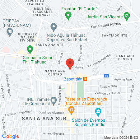 Consultorio dental Maria de La Paz map