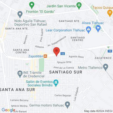 Podipie Zapotitlan map