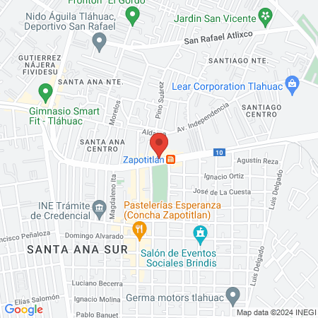 Dr. Jorge Octavio Gutiérrez Pérez, Cirujano general map