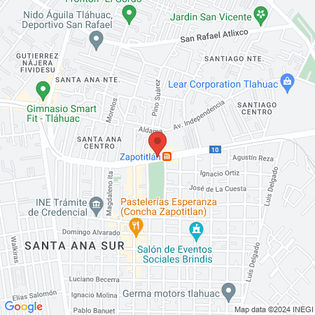 Gonzalez Rincon Evangelina Dra map