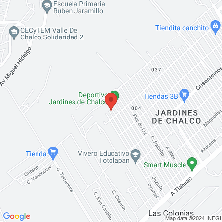Liga De Futbol Jardines De Chalco A.C map