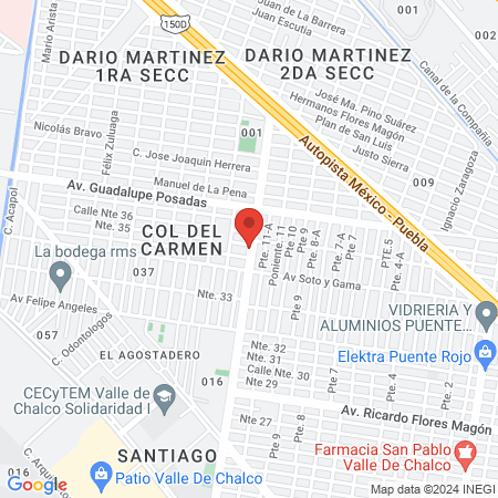 Dr. Mauricio Pérez Medina "Cirujano Dentista Y Protesista Dental" map