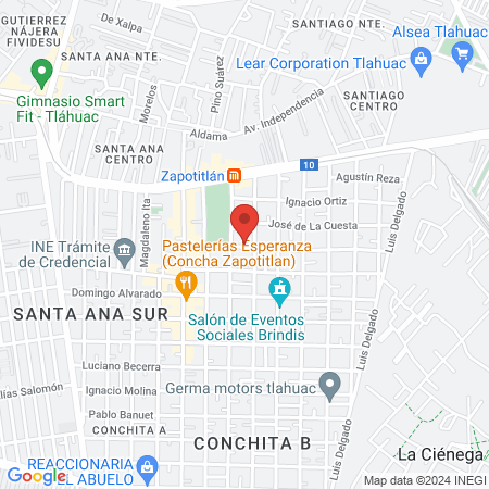 Barber Shop Santiago map