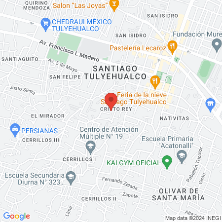 Veterinaria Tuyehualco map