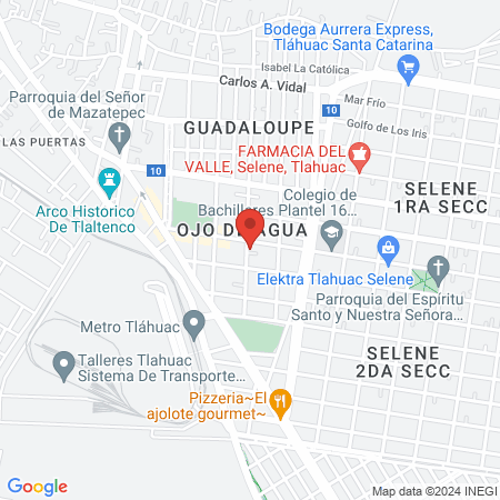 José Villagómez Morales Médico General Tláhuac map