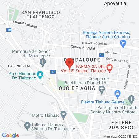 Doctor Guillermo Manuel Olivares Beltrán map