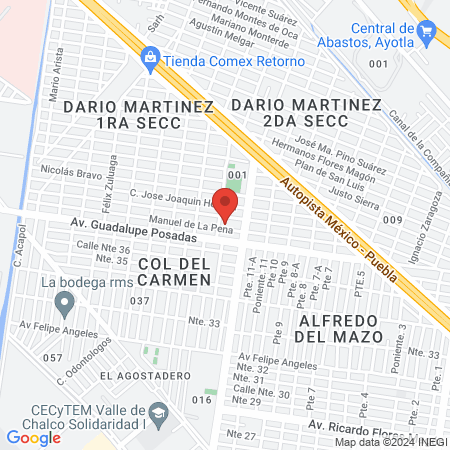 Dr. Ruben Rivera Angel map