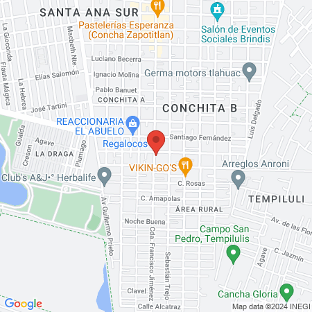 The Beauty Box mx Uñas y Spa map