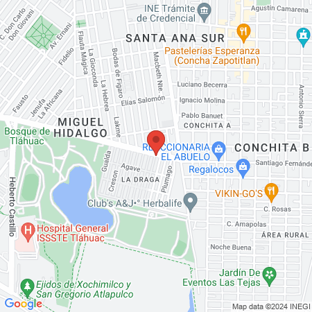 MEXA Gimnasia Artistica map