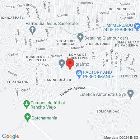 CORPS Gimnasio Bosques map